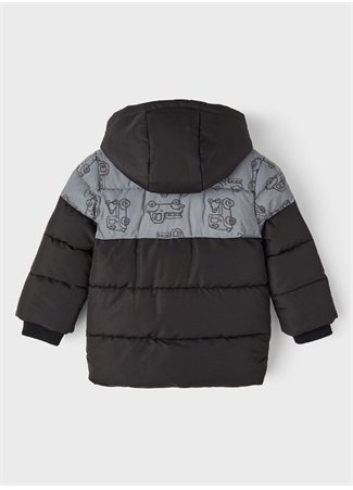 Name İt Siyah Erkek Bebek Mont NMMMARCEL PUFFER JACKET REFLECTIVE_2