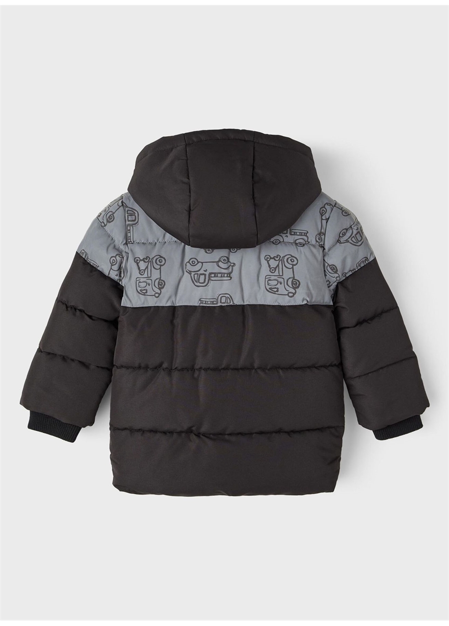 Name İt Siyah Erkek Bebek Mont NMMMARCEL PUFFER JACKET REFLECTIVE_2