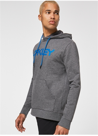 Oakley Gri Erkek Kapüşonlu Baskılı Sweatshirt FOA402599 B1B PO HOODIE 2.0_2