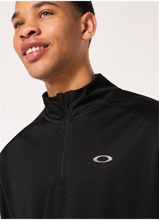 Oakley Siyah Erkek Fermuarlı Polar Sweatshırt FOA404792 FOUNDATIONAL 1/4 ZIP_4