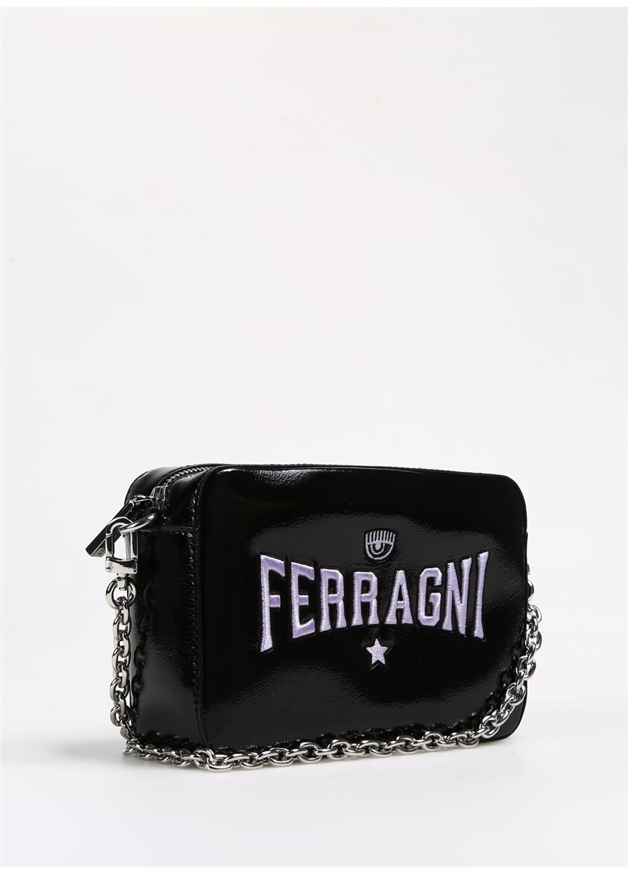 Chiara Ferragni Siyah Kadın 20X14x6 Cm Çapraz Çanta 75SB4BN4ZS954899_1