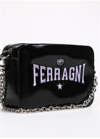 Chiara Ferragni Siyah Kadın 20X14x6 Cm Çapraz Çanta 75SB4BN4ZS954899_4