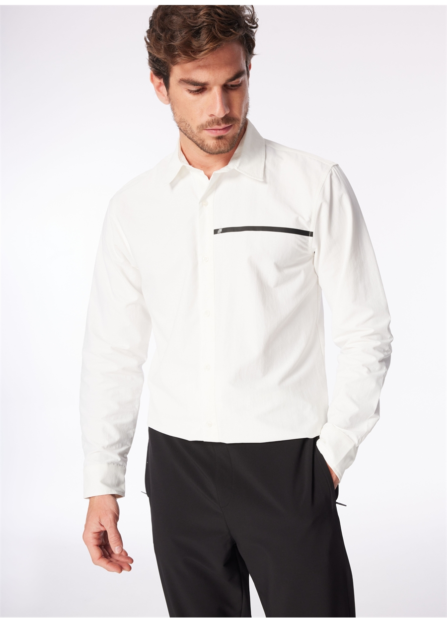 Fabrika Beyaz Erkek Basic Gömlek F4SM-GML 0749