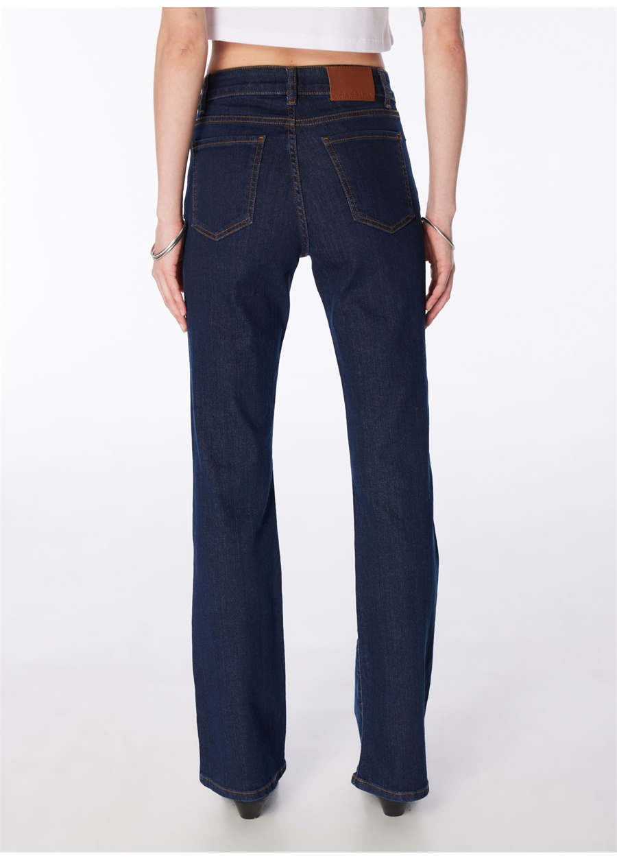 Fabrika Koyu İndigo Kadın Flare Denim Pantolon F4SL-PNT0094_3