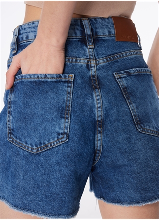 Fabrika İndigo Kadın Denim Şort F4SL-SHT0486_2