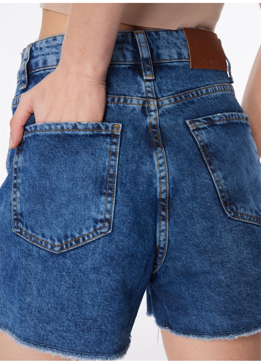 Fabrika İndigo Kadın Denim Şort F4SL-SHT0486_2