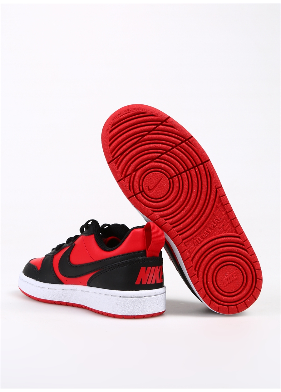 Nike Siyah - Kırmızı Erkek Çocuk Yürüyüş Ayakkabısı DV5456-600 COURT BOROUGH LOW GS_3