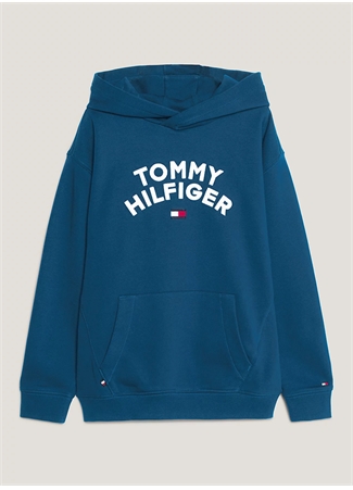 Tommy Hilfiger Baskılı Erkek Çocuk Lacivert Sweatshırt KB0KB08490C3J