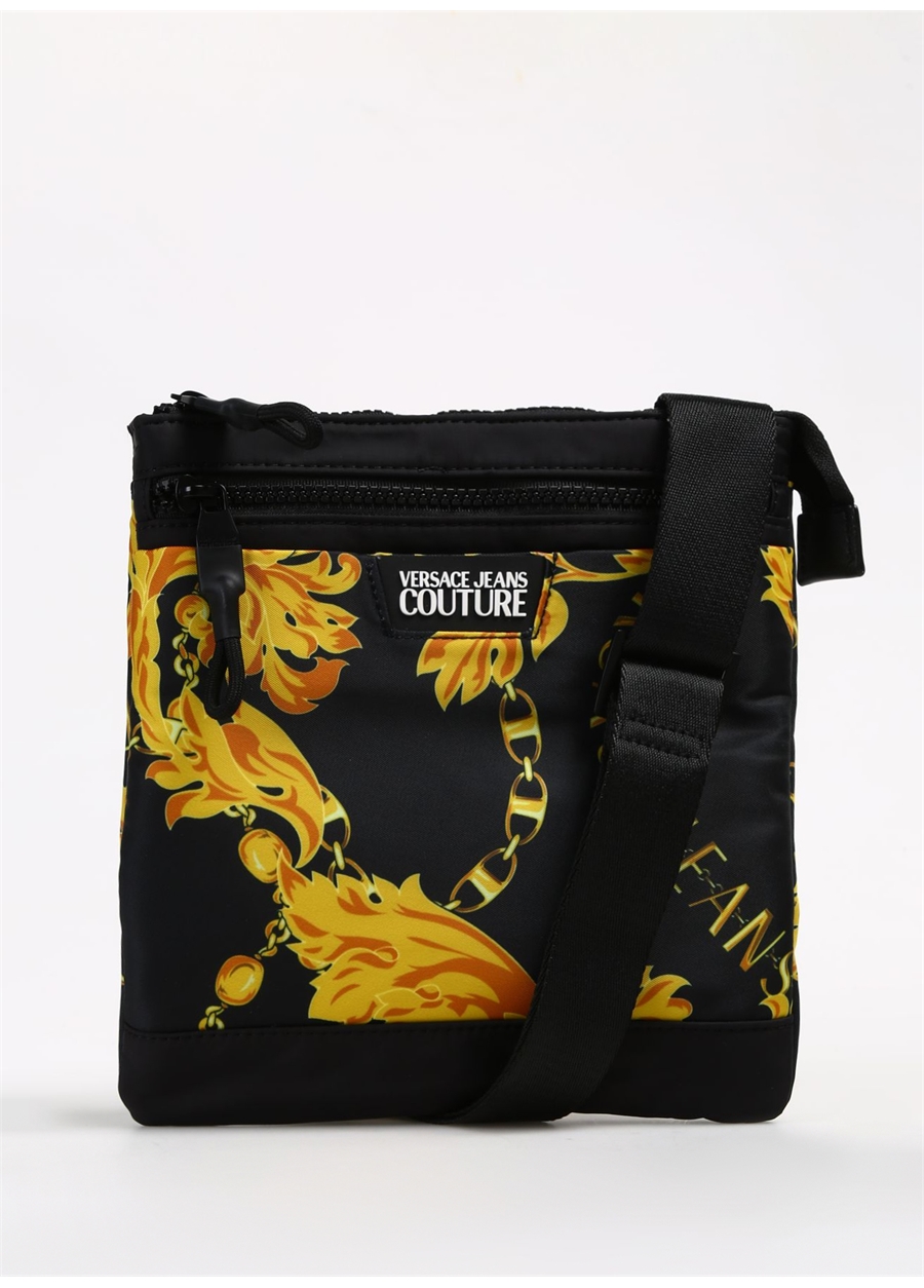 Versace Jeans Couture Siyah - Altın Erkek 22X24x1 Cm Postacı Çantası 75YA4B86