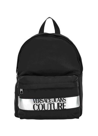 Versace Jeans Couture Siyah - Gümüş Erkek 32X42x16 Cm Sırt Çantası 75YA4B90_0