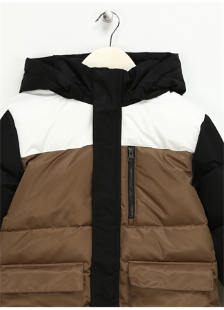 Name İt Kahve Erkek Çocuk Kapüşonlu Waterproof Mont NKMMARLO PUFFER JACKET FO_2