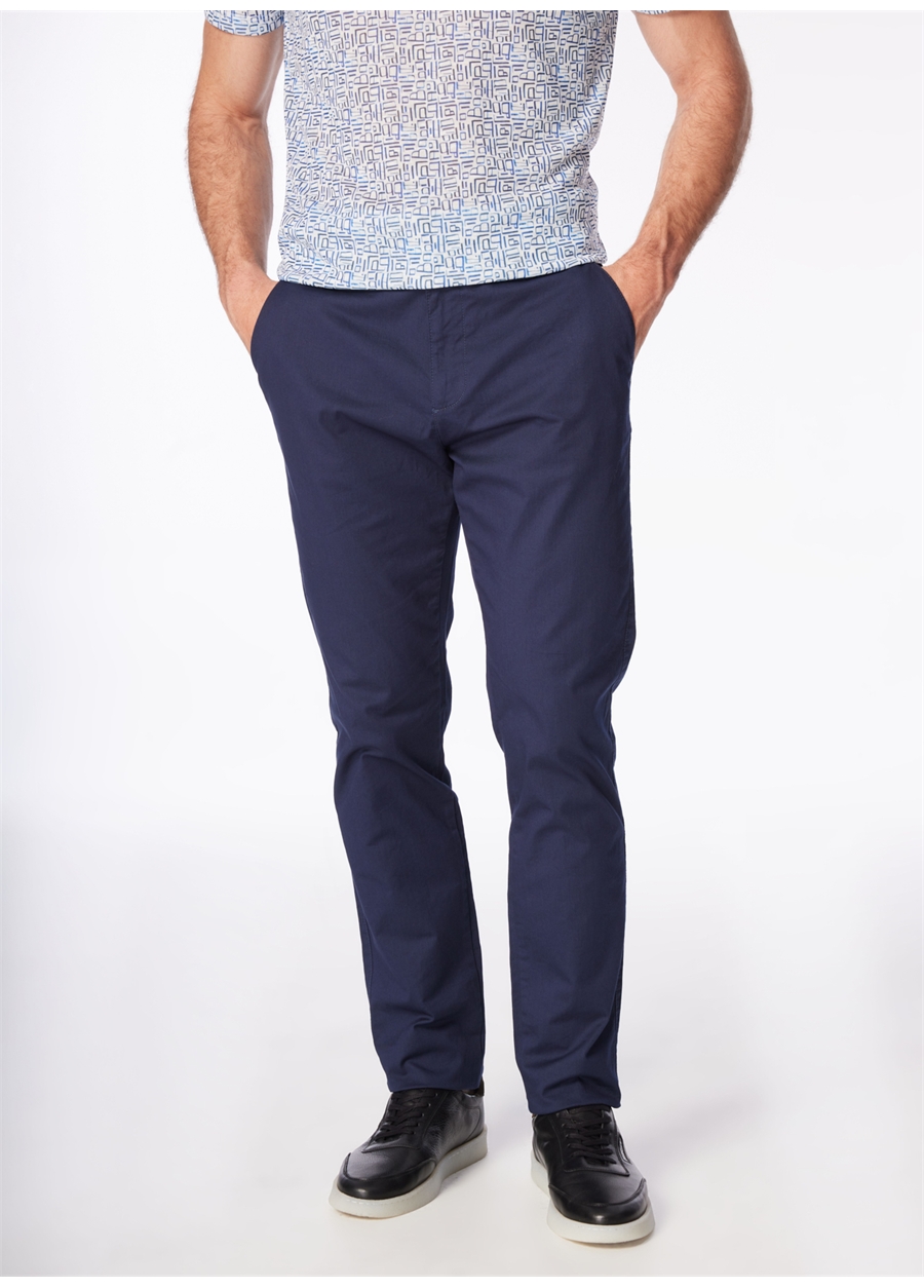 Fabrika Lacivert Erkek Basic Chino Pantolon F4SM-PNT-658_1