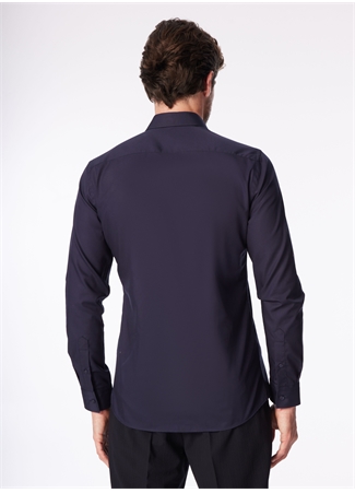 Fabrika Lacivert Erkek Slim Fit Non Iron Gömlek F4SM-GML 0222_2