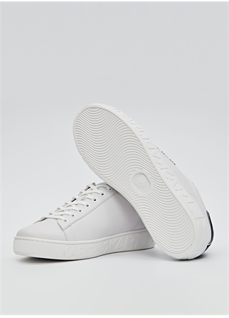 KARL LAGERFELD Beyaz Erkek Deri Sneaker KUPSOLE III Lo Lace Lthr_3