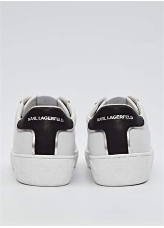 KARL LAGERFELD Beyaz Erkek Deri Sneaker KUPSOLE III Lo Lace Lthr_4