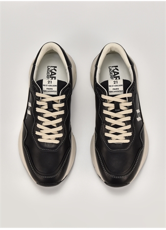 KARL LAGERFELD Siyah - Ekru Erkek Sneaker LUX FINESSE Monogram KC Lo_2