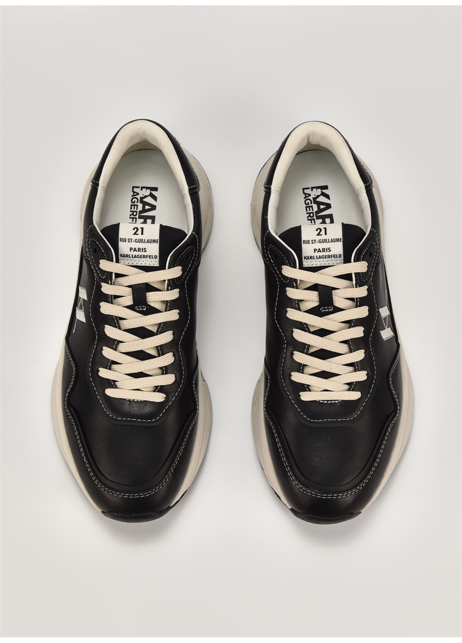 KARL LAGERFELD Siyah - Ekru Erkek Sneaker LUX FINESSE Monogram KC Lo_2