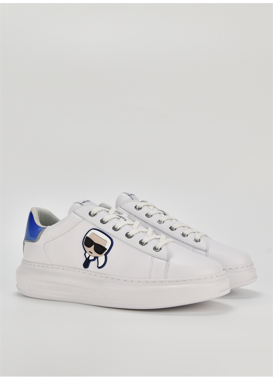 KARL LAGERFELD Beyaz Erkek Deri Sneaker KAPRI MENS KC Lo_1