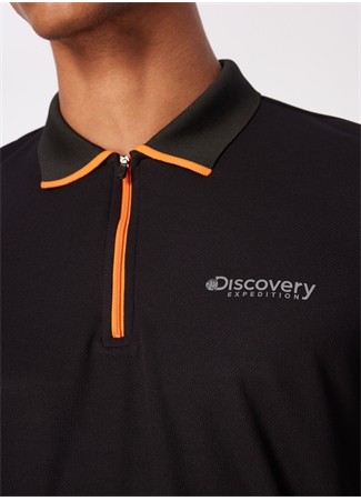 Discovery Expedition Siyah Erkek Basic UV Apreli Polo T-Shirt D4SM-TST3246_4