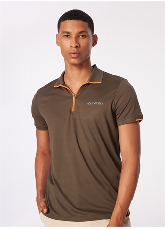 Discovery Expedition Haki Erkek Basic Polo T-Shirt D4SM-TST3246_2