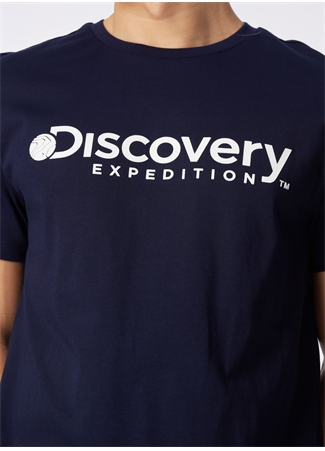 Discovery Expedition Lacivert Erkek Bisiklet Yaka T-Shirt D4SM-TST3290_3