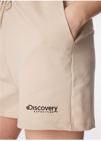 Discovery Expedition Bej Kadın Basic Sweat Şort D4SL-SHT3052_4