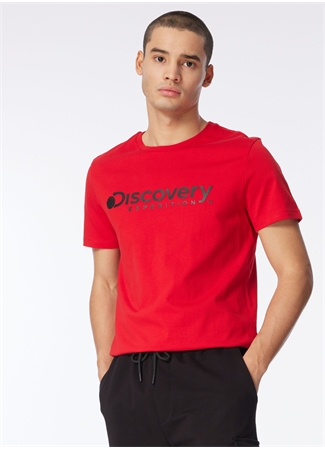 Discovery Expedition Kırmızı Erkek Bisiklet Yaka T-Shirt D4SM-TST3290_2