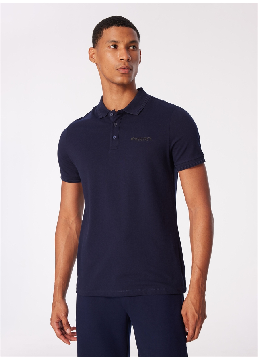 Discovery Expedition Lacivert Erkek Basic Polo T-Shirt D4SM-TST3248_1