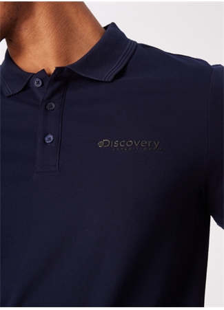 Discovery Expedition Lacivert Erkek Basic Polo T-Shirt D4SM-TST3248_4