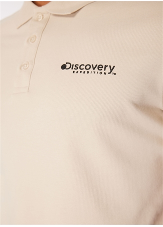 Discovery Expedition Bej Erkek Polo Yaka Basic Polo T-Shirt D4SM-TST3248_3