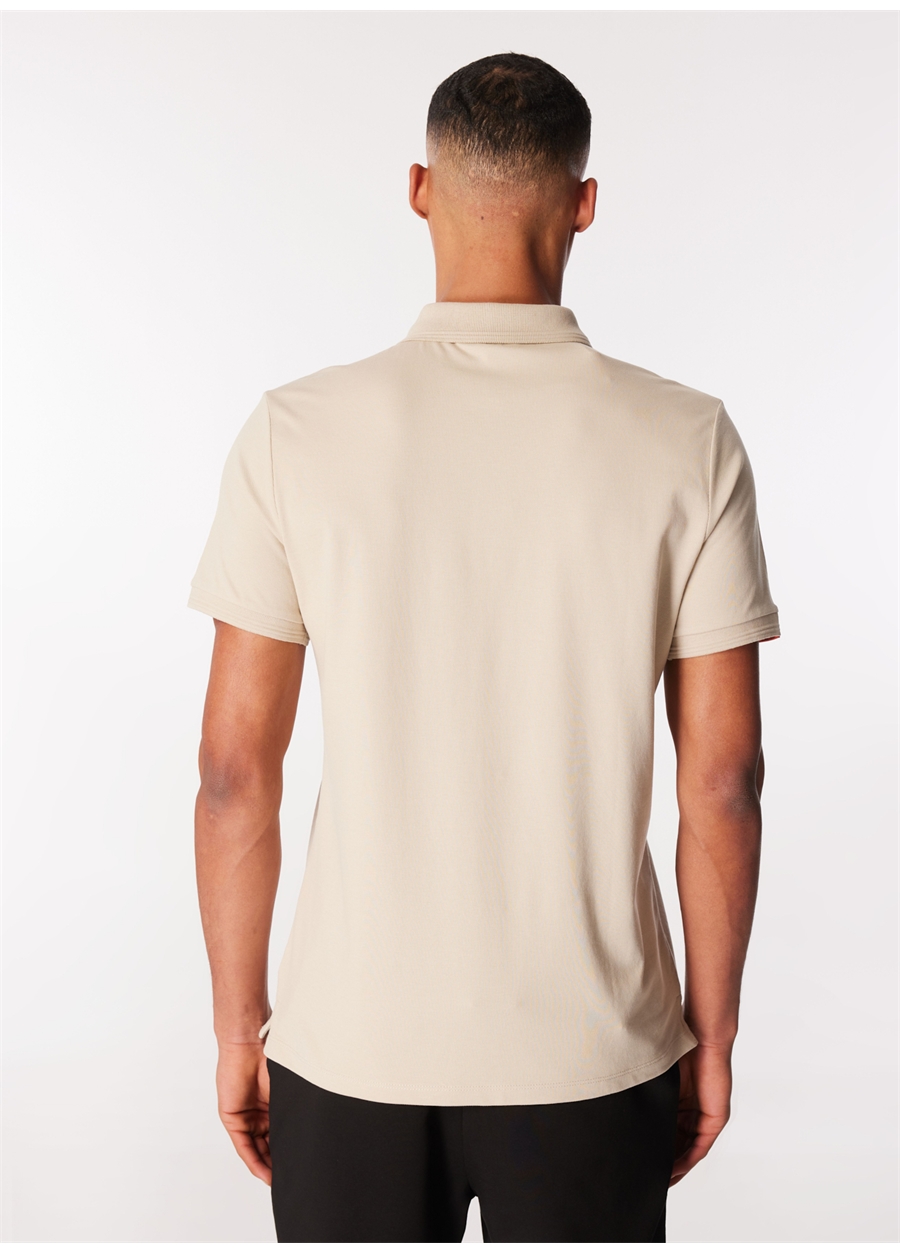 Discovery Expedition Bej Erkek Polo Yaka Basic Polo T-Shirt D4SM-TST3248_4