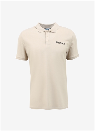 Discovery Expedition Bej Erkek Polo Yaka Basic Polo T-Shirt D4SM-TST3248_5