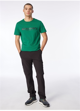 Discovery Expedition Yeşil Erkek Bisiklet Yaka T-Shirt D4SM-TST3290_3