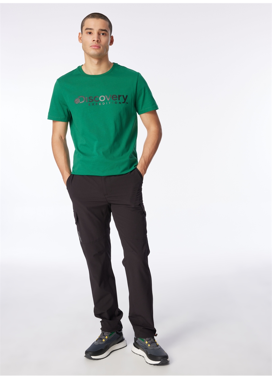 Discovery Expedition Yeşil Erkek Bisiklet Yaka T-Shirt D4SM-TST3290_3