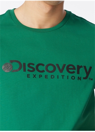 Discovery Expedition Yeşil Erkek Bisiklet Yaka T-Shirt D4SM-TST3290_4