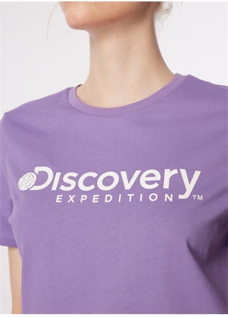 Discovery Expedition Lila Bisiklet Yaka T-Shirt D4SL-TST3053_4