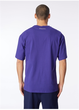 Discovery Expedition Mor Bisiklet Yaka Loose Fit Baskılı T-Shirt D4SM-TST3256_5