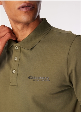 Discovery Expedition Haki Erkek Relaxed Fit Polo T-Shirt D4SM-TST3248_3