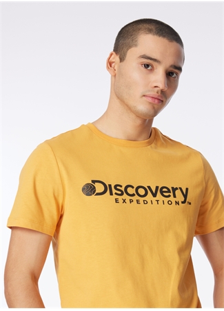 Discovery Expedition Hardal Erkek Bisiklet Yaka T-Shirt D4SM-TST3290_2