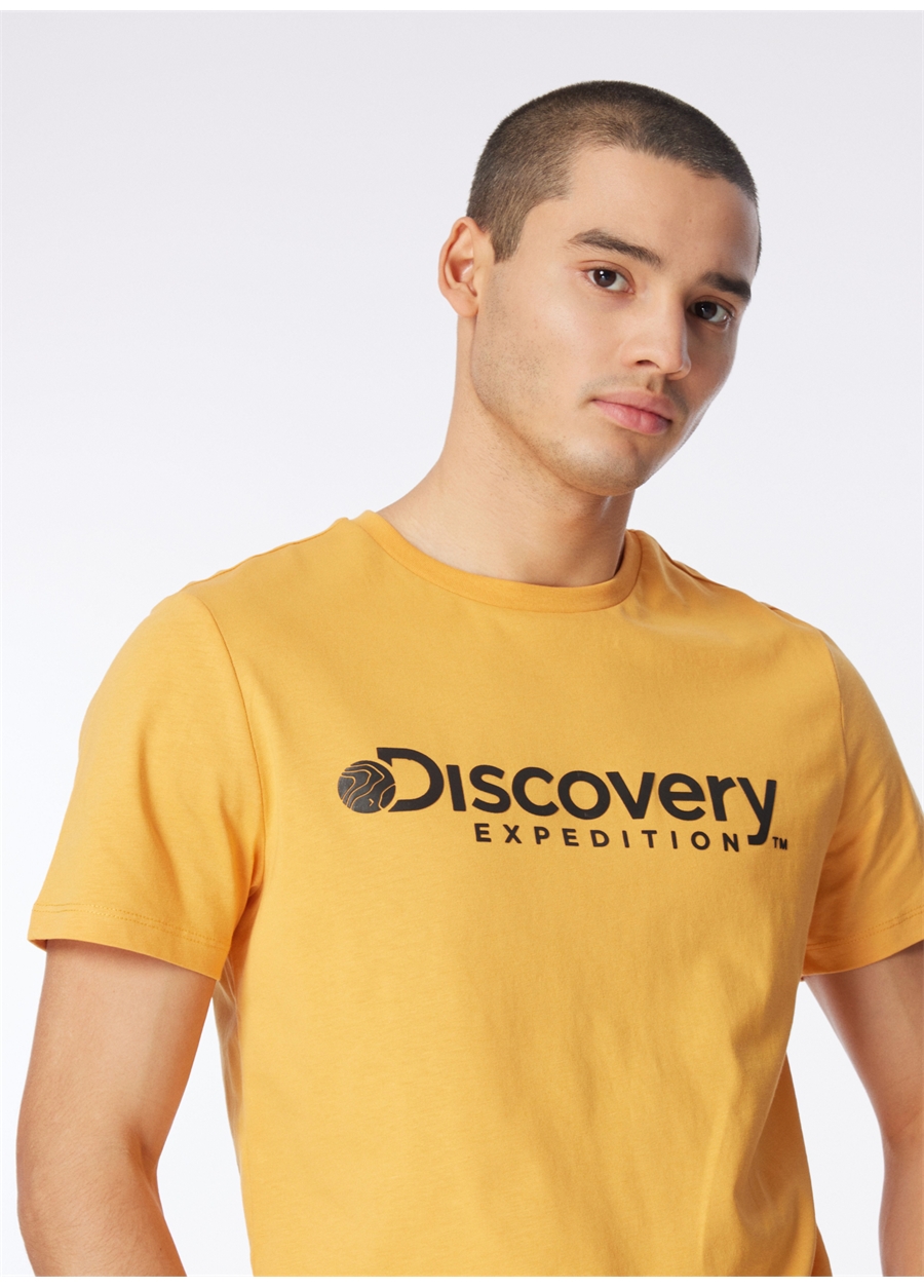 Discovery Expedition Hardal Erkek Bisiklet Yaka T-Shirt D4SM-TST3290_2