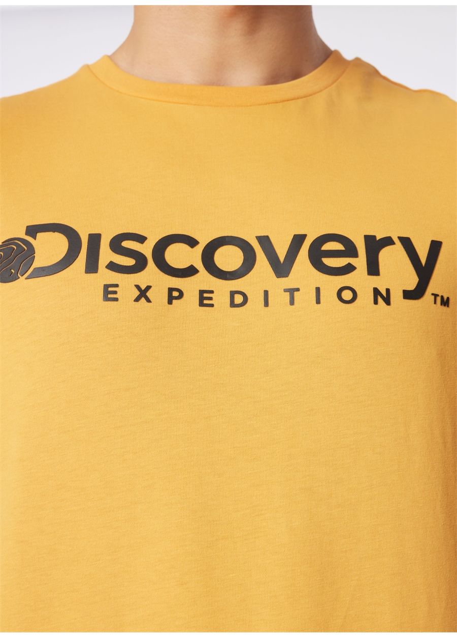 Discovery Expedition Hardal Erkek Bisiklet Yaka T-Shirt D4SM-TST3290_3