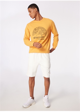 Discovery Expedition Turuncu Bisiklet Yaka Relaxed Fit Erkek Sweatshirt DS4M-SWT3237_2