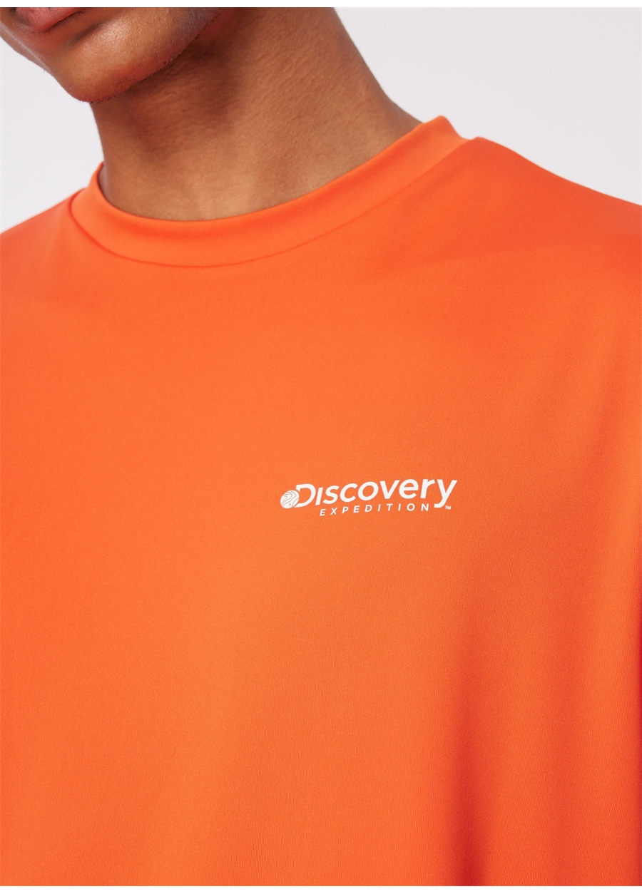 Discovery Expedition Nar Çiçeği Erkek Bisiklet Yaka Relaxed Baskılı UV Apreli T-Shirt D4SM-TST3261_3