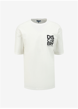 Discovery Expedition Beyaz Erkek Bisiklet Yaka Loose Fit T-Shirt D4SM-TST3268_6