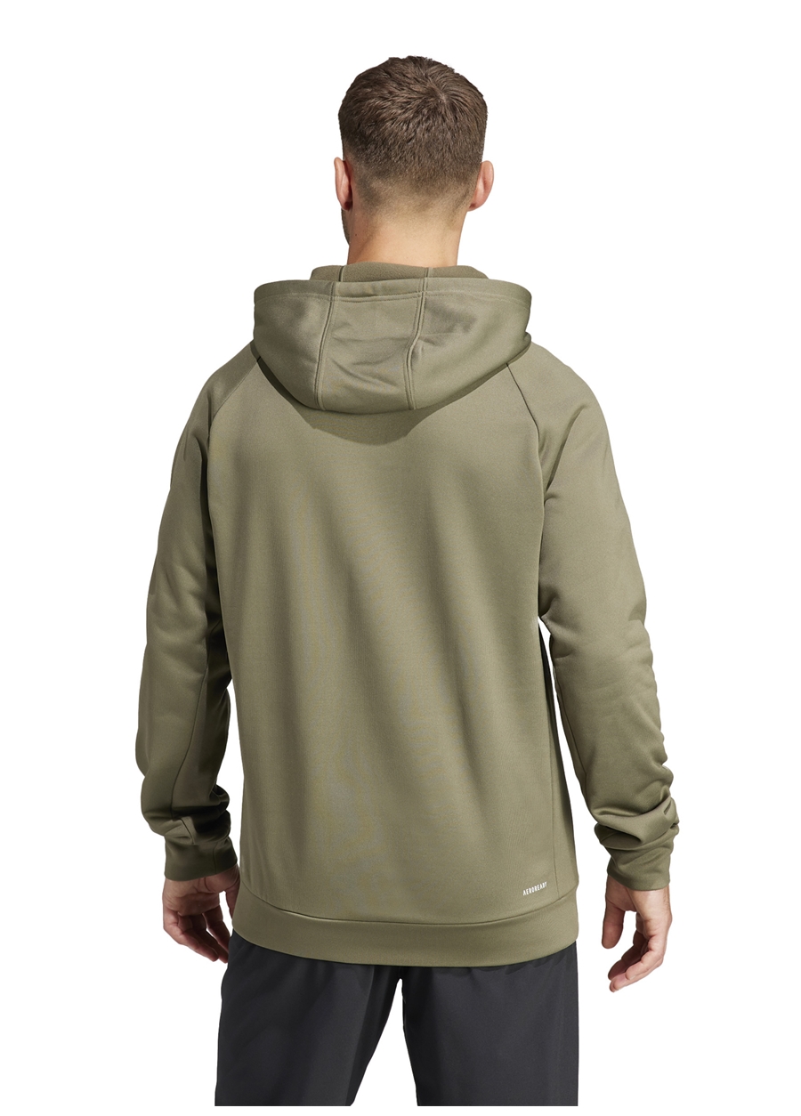 Adidas Yağ Yeşili Erkek Kapüşon Yaka Sweatshirt IM1771-M GG BL NOV HOODY_4