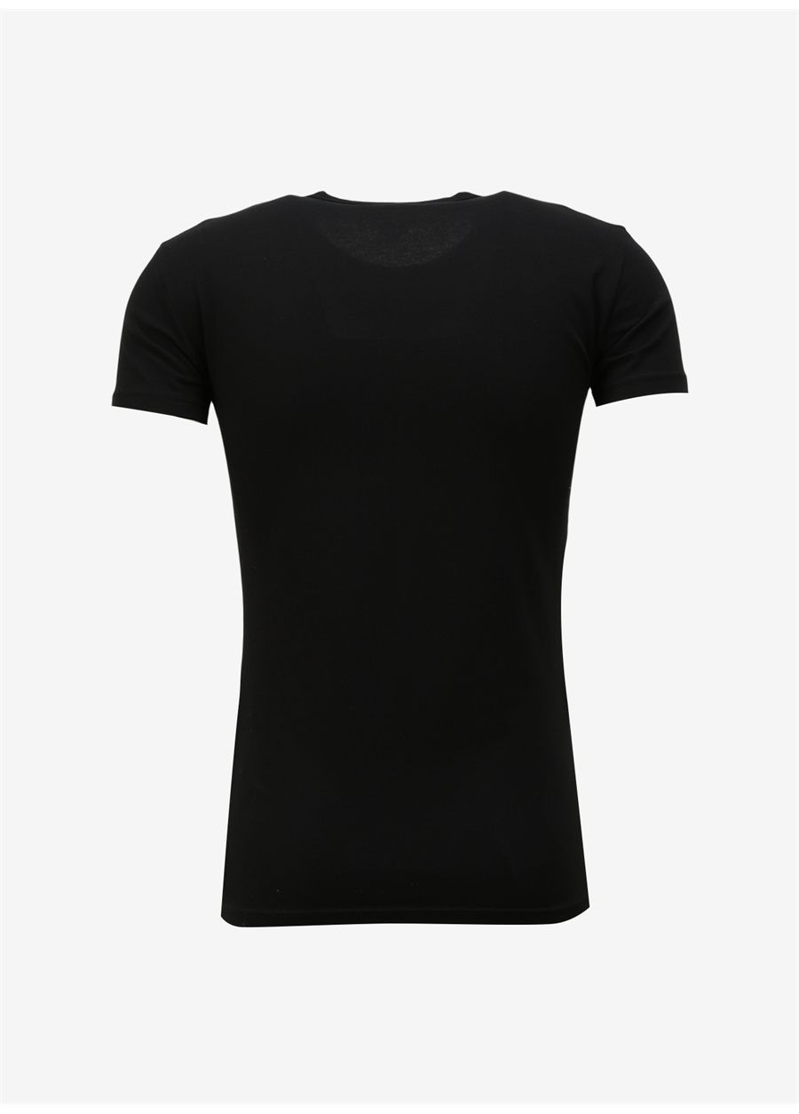 Armani Exchange Bisiklet Yaka Düz Siyah Erkek T-Shirt 956005 7320 NERO/NERO_1