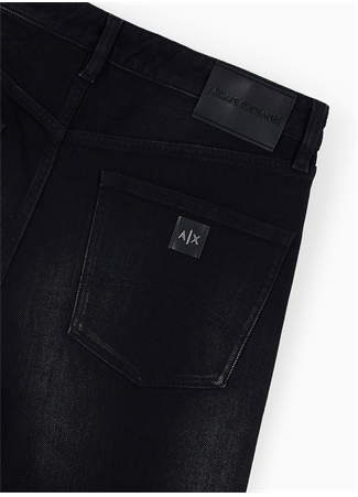 Armani Exchange Normal Bel Tapered Fit Erkek Denim Pantolon 6RZJ24 204 BLACK DENIM_2