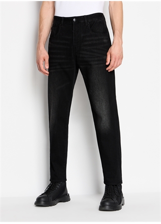 Armani Exchange Normal Bel Tapered Fit Erkek Denim Pantolon 6RZJ24 204 BLACK DENIM_3