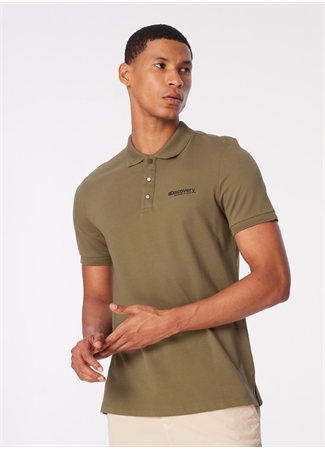 Discovery Expedition Haki Erkek Basic Polo T-Shirt D4SM-TST3283