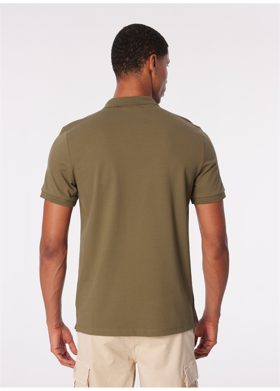 Discovery Expedition Haki Erkek Basic Polo T-Shirt D4SM-TST3283_4